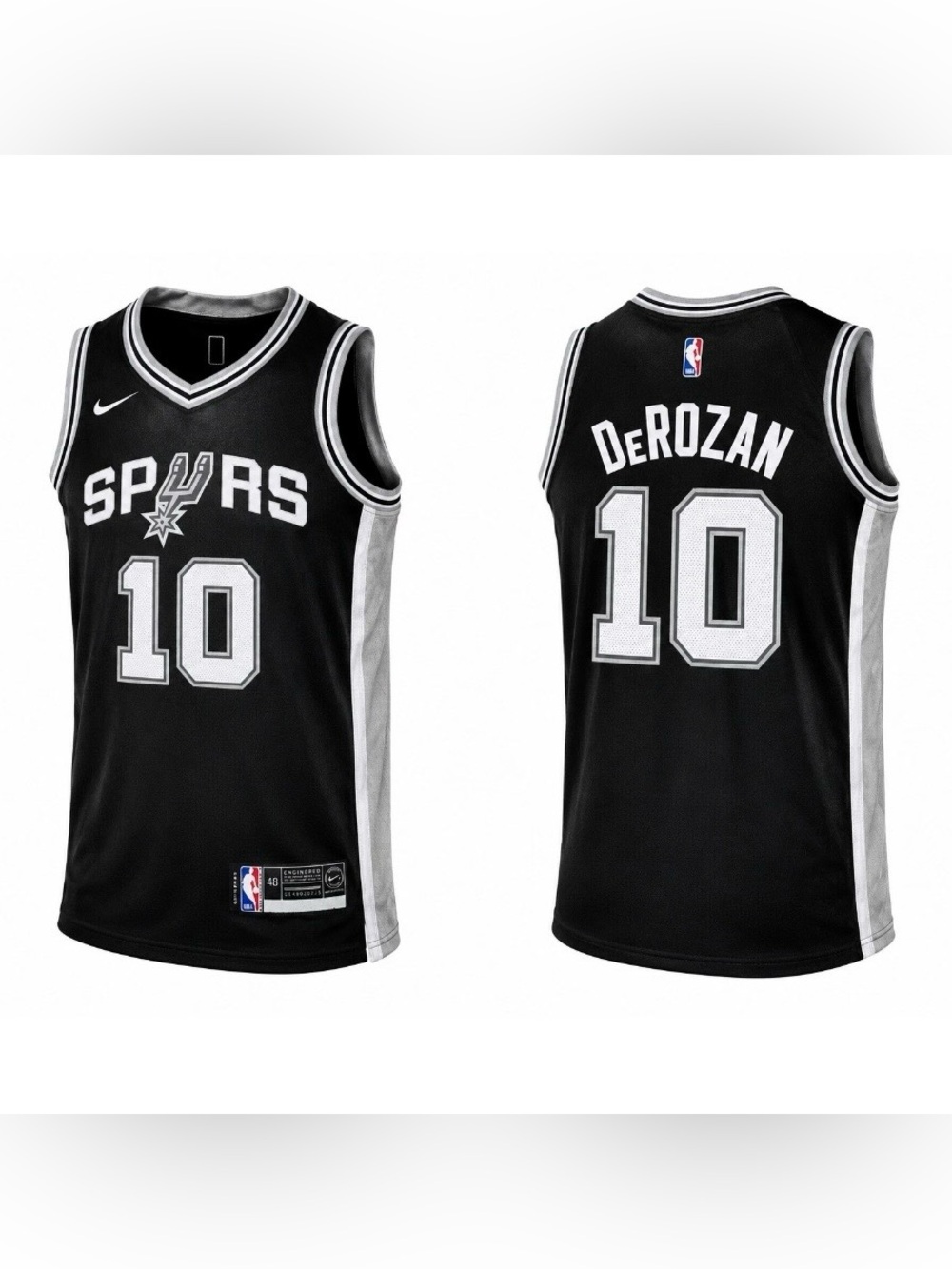 DeMar DeRozan San Antonio Spurs NBA Nike Dri-Fit Jersey Youth Size S (4-6).